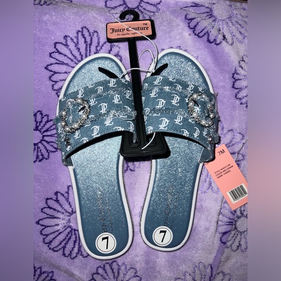 ‼️SOLD‼️NWT Juicy Couture Mid Denim Yandel Sandals SIZE: 7 - Picture 13 of 13